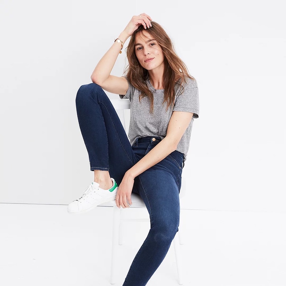 Madewell skinny jeans mid-rise blue denim size 25